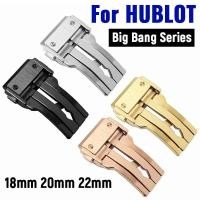 ราคา ใช้งานร่วมกับ HUBLOT Big Bang King Power Series 18 มม.20 มม.22 มม.สแตนเลสสตีลนาฬิกาพับ Clasp ทองเงินสีดําโลหะพับหัวเข็มขัดนาฬิกาอุปกรณ์เสริม (29767355542)