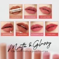 ราคา ใหม่ CHO BESTIE MATTE&GLOSSY LIQUID LIP โช เบสตี้ แมทแอนด์กลอสซี่ ลิควิดลิปส์ ลิปโช ลิปโชติกา (24932511343)