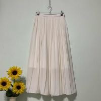 ราคา SK31 กระโปรงพลีท UNIQLO สีครีม ไซส์ M พลีทแน่นสวยมาก (29724877411)