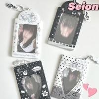 ราคา SEION Kpop Photocard Holder, Mini Y2K สไตล์ไอดอลกรอบรูป,แฟชั่น PVC การ์ตูนผู้ถือบัตร (48909798163)