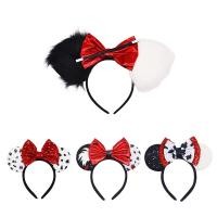ราคา 101 Dalmatians Mickey แถบคาดศีรษะ Cruella De Vil แถบคาดศีรษะฮาโลวีนคอสเพลย์ตกแต่ง Headwear (42711568050)