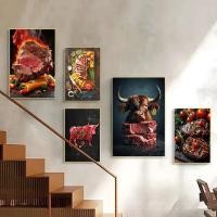 ราคา Beef Wall Art โปสเตอร์สําหรับตกแต่งบ้านภายในห้องครัวร้านอาหารภาพตกแต่งโปสเตอร์ (54507157501)
