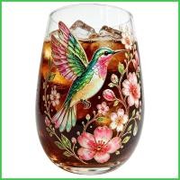 ราคา ถ้วยสําหรับ 300ml รูปแบบนกและดอกไม้เครื่องดื่มคอนเทนเนอร์แก้วสําหรับ Cafe Home Birthday Party งานแต่งงานวิสกี้ smbph (41181384673)