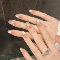 ราคา แฟลชแมวตากดบนเล็บกับ พลอยเทียม เล็บแตกธรรมชาติสวมใส่ที่เรียบง่ายสําหรับสาวร้อนชุดจับคู่ (40680554814)