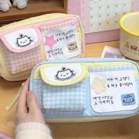 ราคา กระเป๋าดินสอลวดลายแมวสก็อต- กล่องดินสอสไตล์ญี่ปุ่นน่ารักสำหรับนักเรียน ความจุใหญ่ (54953972240)