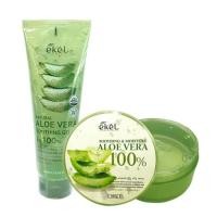 ราคา [EKEL] Aloe Vera 100% Soothing & Moisture 300g/ Natural Aloe Vera Soothing Gel (แบบหลอด) 250ml (48406505365)