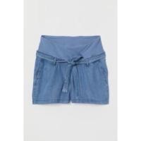 ราคา MAMA กางเกงยีนส์ขาสั้นผ้าไลโอเซลล์ผสม ไซส์ XS ยี่ห้อ H&M (used like new) (10366271471)