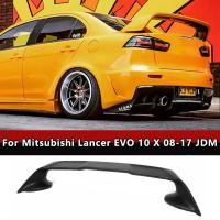 ราคา For Mitsubishi Lancer EVO 10 X 08-17 JDM Style ABS material Bright black Rear Trunk Lid Spoiler win (53853244977)