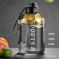ราคา ขวดน้ํากีฬาความจุขนาดใหญ่ 1.7 ลิตร/2.7 ลิตร - Tritan BPA Free Gym Camping Cycling Cup พร้อมที่จับ (54510246288)