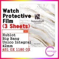 ราคา ฟิล์มกันรอยหน้าจอสําหรับ Hublot Big Bang Unico Integral (3 แผ่น) / 451 OX 1180 OX / ฟิล์มสติ๊กเกอร์ป้องกันรอยขีดข่วนและการปนเปื้อน (53356847424)