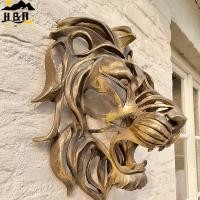 ราคา H&B 2023New Lion Head เครื่องประดับติดผนัง Art รูปปั้นสัตว์เรซิ่น Corridor ห้องนอนตกแต่งผนัง Craft Luxury House Accessories {th} (53811150404)