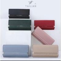 ราคา กระเป๋าสตางค์ใบยาว 3 พับ หนังคาเวียร์ แบรนด์ TAILIAN #T5602-050 (20051321707)