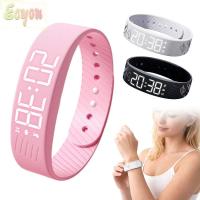 ราคา นาฬิกานาฬิกาปลุก EJYOU, สร้อยข้อมือนาฬิกาปลุกกันน้ํา Snooze, แฟชั่นดิจิตอล LED ปรับได้พร้อมสายรัดข้อมือฟิตเนส Pedometer วิ่งสําหรับนักเรียน (54511119193)