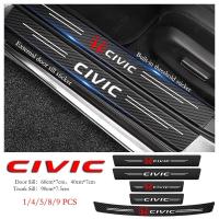 ราคา Honda Civic รถประตู Sill สติกเกอร์ Anti-Scratch คาร์บอนไฟเบอร์สติกเกอร์หนังสําหรับ Civic G8 G9 G10 G11 FD FC FK ประเภท R อุปกรณ์เสริม (19880885203)