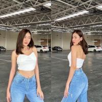 ราคา งานป้าย เสื้อครอปสายเดี่ยวสายโซ่ โชว์หลัง เสื้อเซ็กซี่ใส่ไปผับ (20700830181)