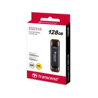 ราคา Transcend External SSD smallest 128GB:ESD310C:Type-A and Type-C connectors : รับประกัน 5ปี - มีใบกำกับภาษี-TS128GESD310C (27562346002)