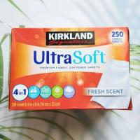 ราคา east Kirkland ultra soft premium favric softenner 250 sheets จากอเมริกา น้ำยาปรับผ้านุ่มแบบแผ่น (40410469157)
