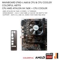 ราคา ชุดสุดคุ้ม Mainboard A87FX (FM2+) A68 + AMD Athlon X4 760K With CPU Cooler (สินค้ามือสองสภาพดีมีฝาหลังมีการรับประกัน) (12635647214)