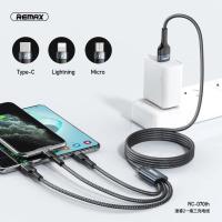 ราคา Remax สายชาร์จเร็ว 3 in 1 RC- 189TH - Lighting- Micro USB- Type C ยาว 1.15m (54460649125)