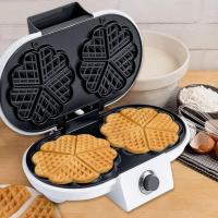 ราคา วาฟเฟิล2หัว เครื่องทำวาฟเฟิลMini Waffle Maker เครื่องวาฟเฟิล ปรับความร้อนได้5ระดับ (3777598424)