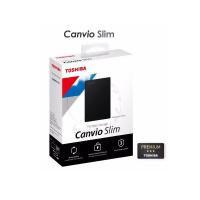ราคา Toshiba External HDD (2TB) USB 3.2 SuperSpeed,(Canvio Slim) Security Auto-backup 2.5" สีดำ ฮาร์ดดิสพกพา (50654640215)