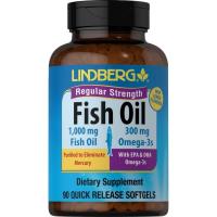 ราคา Fish Oil 1000 mg. Omega-3 EPA & DHA 300 mg. (90Softgels) (24880512284)