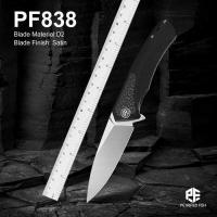 ราคา C Petrified Fish Pf838 Pub Folding Knife G10 Handle Ball Bearing Outdoor Fishing Satin Blade Knife (57060479447)