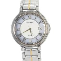 ราคา นาฬิกา SEIKO รุ่น V145-0E30 สาย solar แบบเข็มคู่ หน้าปัดลายเปลือกหอยสีเงิน สำหรับผู้ชาย ขายในสภาพใช้งาน พร้อมสายยาว 17.5 ซม. ส่งฟรีไม่มีค่าใช้จ่าย (42773343595)