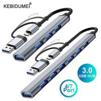 ราคา 7-in-2 อะแดปเตอร์แยกหลายช่อง Type C OTG เป็น USB 3.0 HUB สำหรับ book 13 15 Air Mi Pro PC แล็ปท็อป (27388574449)