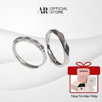 ราคา แหวนคู่ Freesize สําหรับผู้ชายและผู้หญิง แหวนคู่รัก Lovely-Aura Silver-ND09 (24029553338)