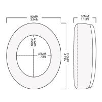 ราคา Nullmini Earpads เหมาะสําหรับ Takstar HF-580 HI-2050 PRO80,PRO82 หูฟังแผ่นรองหูฟังเบาะ (53760285713)