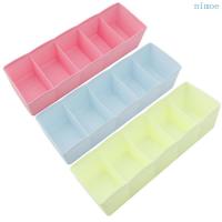 ราคา Nio Storage Organizer BoxUnderwear Bras Ties โต๊ะถุงเท้าลิ้นชักตู้เสื้อผ้า 5 เซลล์พลาสติก (27737707830)