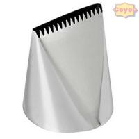 ราคา ซีอียู เค้กไอซิ่งท่อหัวฉีดสองด้านแบนหยักเค้กตกแต่งท่อเคล็ดลับ,ขนาดใหญ่304สแตนเลสปมเสื้อดอกไม้ปากตกแต่งเครื่องมือเริ่มต้น (57410756550)