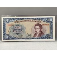ราคา ธนบัตรรุ่นเก่าของประเทศชิลี ชนิด100Escudos ปี1962 UNC (23363694728)