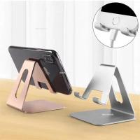 ราคา Desk Mobile Holder Metal Cell Phone Holder for IPhone X XS MAX 8 7 6 12 Phone Stand Desk for Samsung S20 Xiaomi Huawei (46753383670)