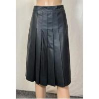 ราคา H&Mกระโปรงหนังสีดำ size:34 :เอว28:สะโพก36:ความยาว29นิ้ว (29983929694)