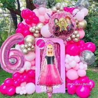 ราคา ตุ๊กตาบาร์บี้ธีมบอลลูนพวงมาลัยโค้งชุดสีชมพูตุ๊กตาบาร์บี้เจ้าหญิงธีมตกแต่งงานเลี้ยงวันเกิด (49158802159)