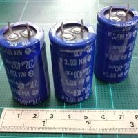 ราคา (แพ็ค4ตัว) C 270UF 400V คาปาซิเตอร์Hitachi สีฟ้าขนาด2.5x4.5 CM 105C แท้-ใหม่คุณภาพเต็ม100% C270UF 400V (7862098324)