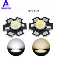 ราคา ชิปไดโอด LED กําลังสูง 1W/3W/5W สีขาวเย็น/วอร์มไวท์พร้อมอลูมิเนียม Substrate สําหรับไฟฉายแสง (50009664957)