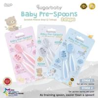 ราคา Sugar Baby Pre Spoon 2 Stages Baby Learning Spoon BPA FREE Training Spoon Baby MPASI Eating Utensils ช้อนเด็ก (29042136987)