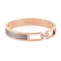 ราคา Charriol กำไล 04-102-1285-0 Bangle - Forever - Steel Pink PVD - Buzio - Steel Cable 1.5mm (28574204571)