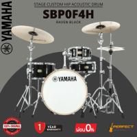 ราคา กลองชุด Yamaha Stage Custom Hip 4SBP0F4H Stage Custom Hip 4-piece Shell Pack Raven Black - ไม่รวม Hardware Set - (58105850003)