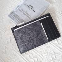ราคา Coach Zip Card Case In Signature Style No. CV764ขนาด 5" (L) x 3 1/4" (H) (47661438247)