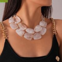 ราคา TOYBOX Chunky สร้อยคออะคริลิค,โปร่งแสง-jelly Multi-hue ขนาดใหญ่เรซิ่น Strand, Facet-cut Extender Chain High-shine-polish Geometric Facet Choker Street Chic การถ่ายภาพ (58011038768)