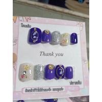 ราคา เล็บโทนสีม่วงลายหินสวยๆ (11110152447)