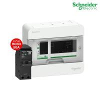 ราคา Schneider ตู้แสควร์ดี 6 ช่อง + เมนเบรกเกอร์กันดูด 50A | S9HCL16+QO250C10RCBO30 | PlugOn (27803290193)