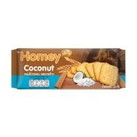ราคา โฮมมี่ ขนมปังกรอบรสมะพร้าว Homey Cracker Coconut 120g. (49359460705)