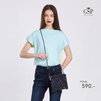 ราคา GSP กระเป๋าคลัช รีดีไซน์ แฮนเมด ฟลอร่า แพทเทิร์น สีน้ำเงิน P9XZBL (27511534989)