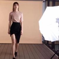 ราคา Twotwice asymmetric skirt black (2890694427)