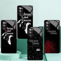 ราคา Vampire Diaries 06 กระจกนิรภัยเคสโทรศัพท์สําหรับ Samsung Galaxy S24 Ultra S23 Fe S22 Plus S21 S20 S10 S9 ฝาครอบ (50409144554)
